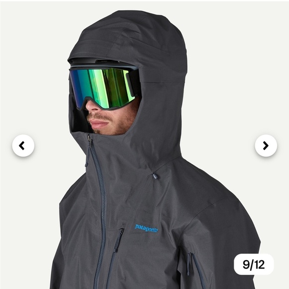 Patagonia Men's Medium Untracked Snow Jacket Ski Snowboard Endless Blue NWT - Picture 13 of 16